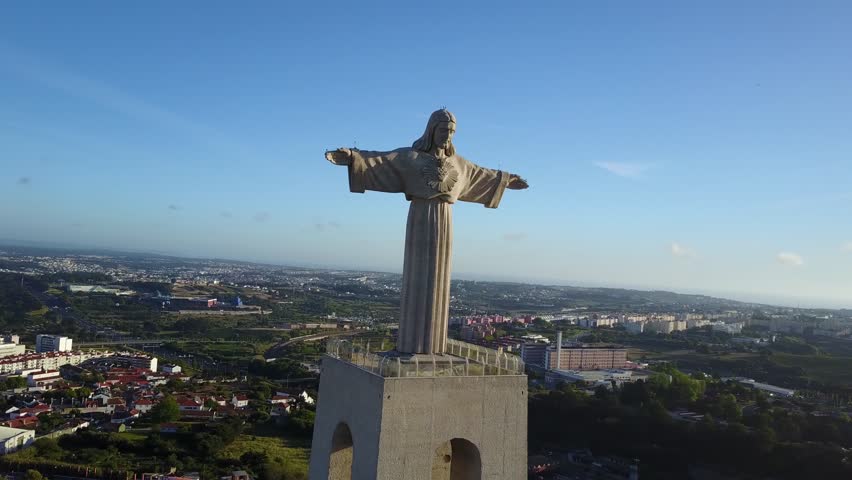 Lisbon, Portugal - May 06, 2017: The Christ The King Statue (Cristo Rei ...