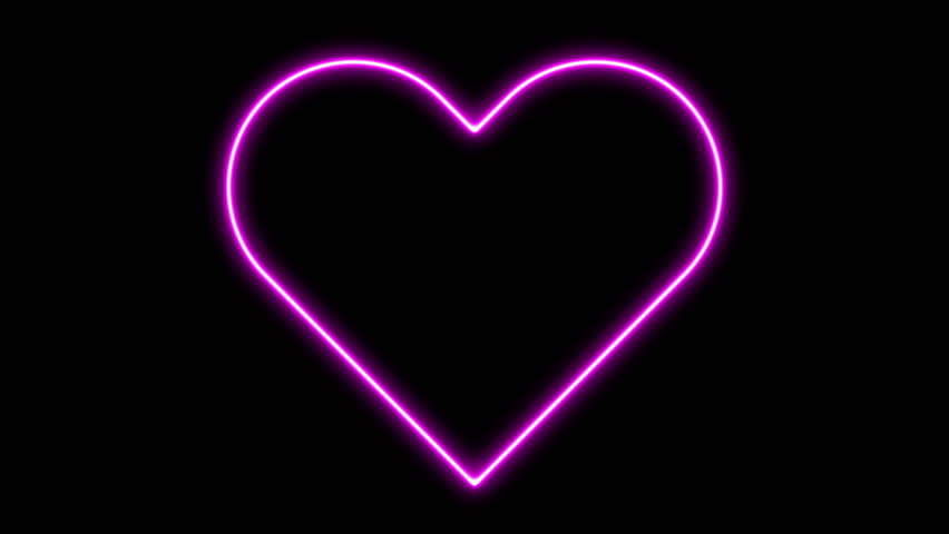 Heart Neon Lights. Stock Footage Video 2154911 | Shutterstock