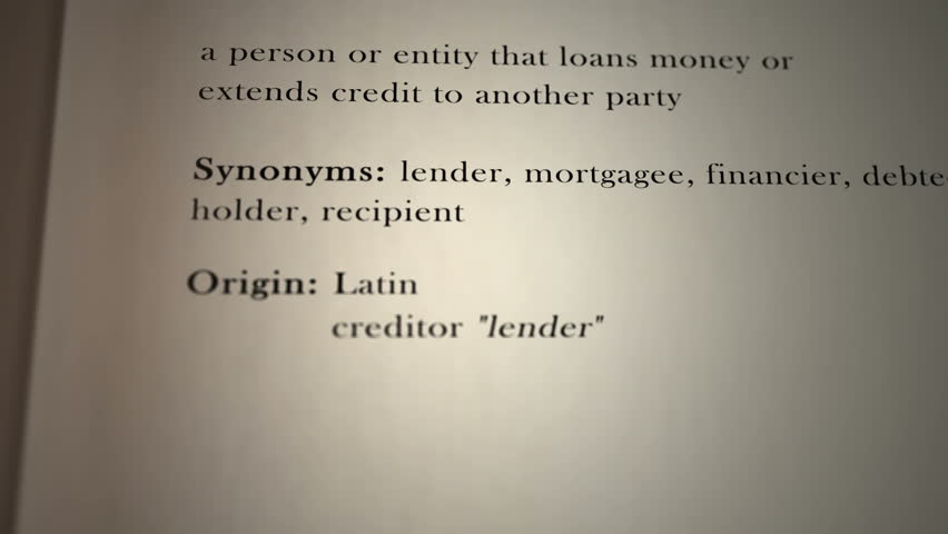 Header of creditor
