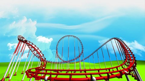 Fun Park Roller Coaster Animation Stock Footage Video (100% Royalty-free)  2985616 | Shutterstock