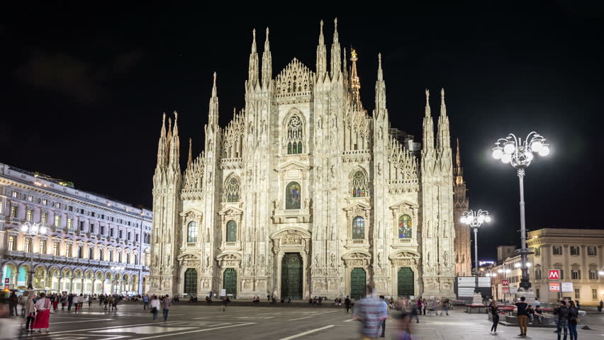 Milan, Italy - Circa 2017: Stock Footage Video (100% Royalty-free