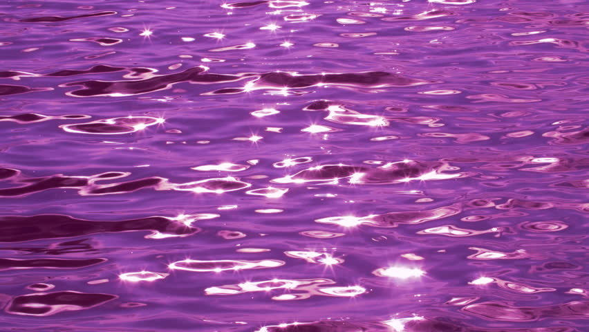 Abstract Pink Background With Waves And Particles. Sparkling Wavy Water ...