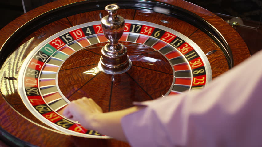 Spinning roulette wheel at a casino has slowed casino disassociated persons list