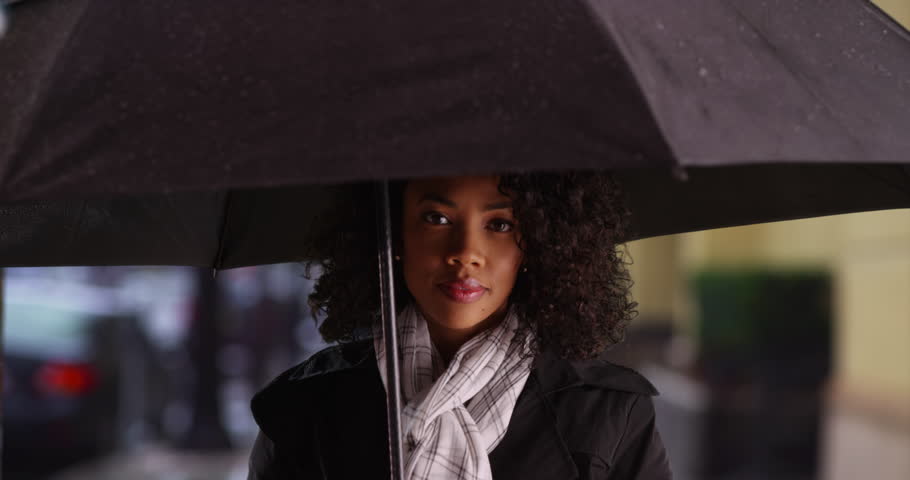 Image result for black woman under umbrella