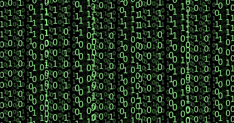 Green Binary Digital Code Computer Generated Seamless Green Binary Digital Code Computer Generated Seamless