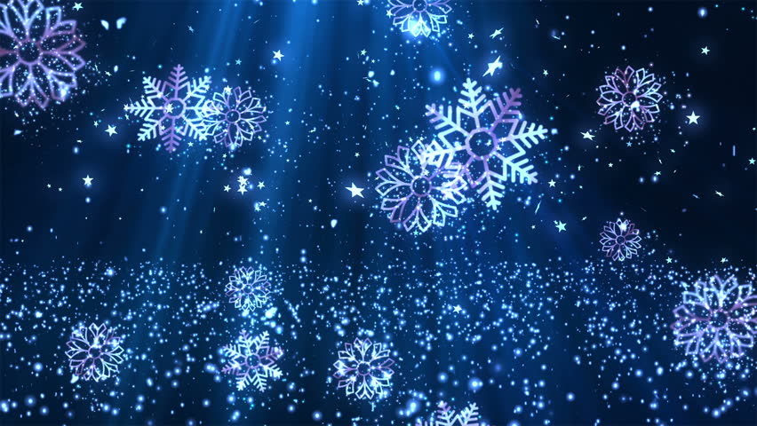 Cartoon Snowfall Loop - Christmas Background. Alpha Channel Is Included ...