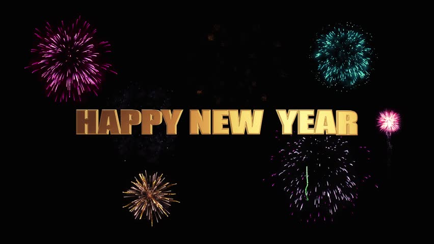 Happy New Year Text Animation In Spanish 