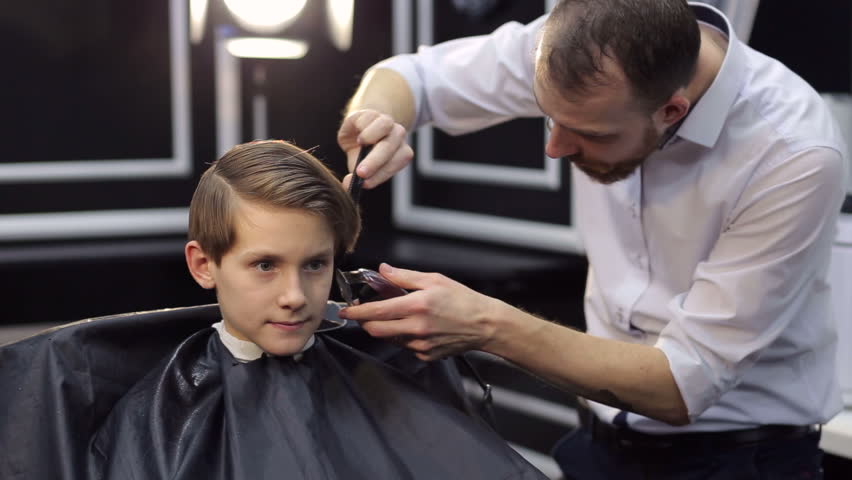 Professional Hairdresser Working In A Stock Footage Video 100