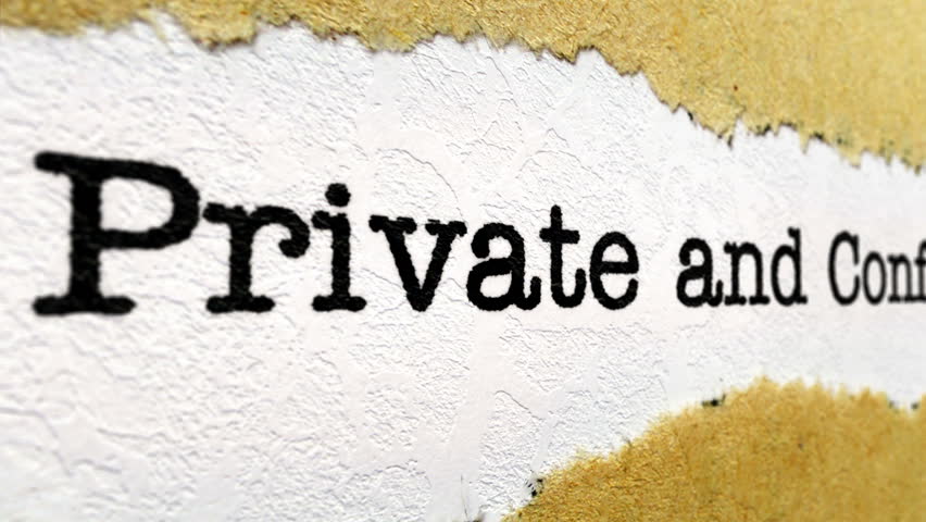 Header of confidential