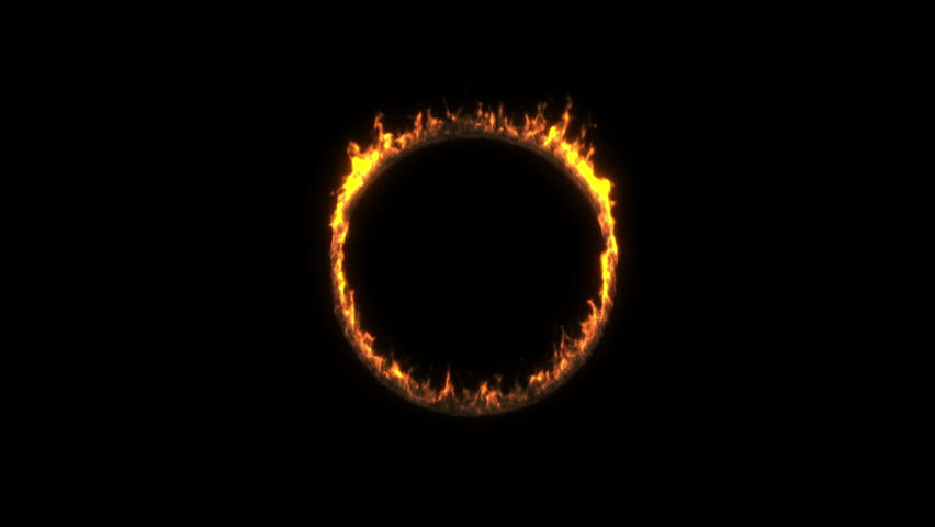 Animated Ring Of Fire Against Transparent Background In 4k. Ring, Fire ...