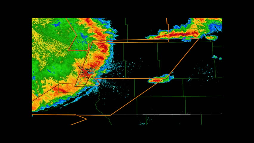 Looping Doppler Radar Image of Stock Footage Video (100% Royalty-free ...