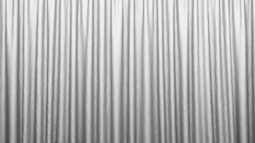 White Austrian Theater Stage Curtain Stock Footage Video 100