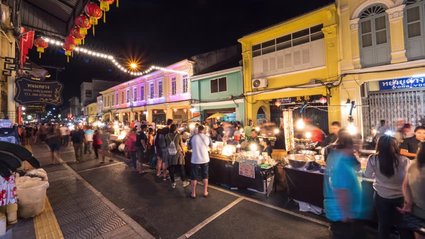 PATTAYA, THAILAND, DECEMBER 14, 2017: People Walk At Asian Street Food ...