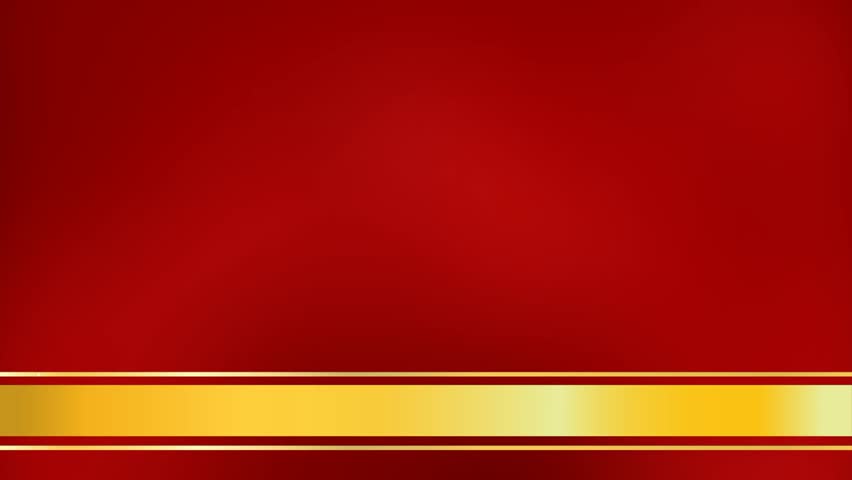 Red Background With Gold Banner Mov Stock Footage Video 100
