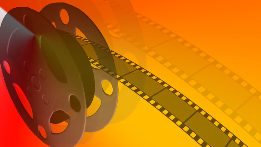 Orange Film Rolls Background Stock Footage Video 304606 | Shutterstock