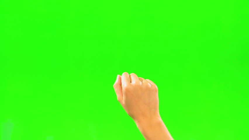 Human Hand Accessing Online Data Using Modern Green Screen Technology ...