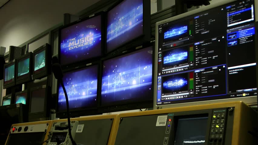 Television Studio Monitors Stock 