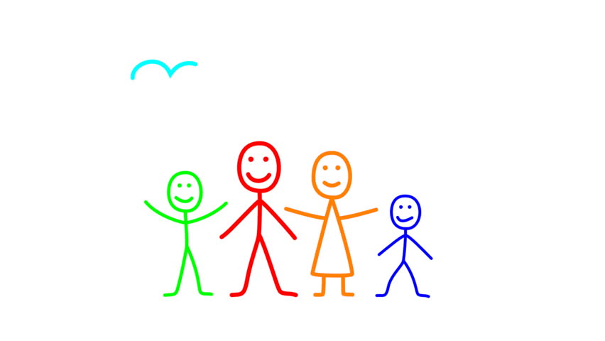 Папа мама братья и сыновья. Семья рисунок. Семья человечки. Рисунок семьи из 5 человек. Рисунок семьи детский.