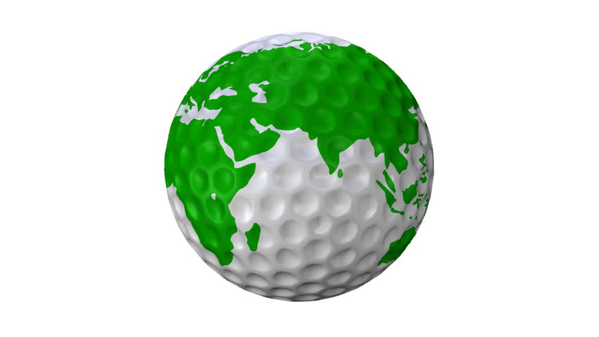 Golf Ball with an Earth Stock Footage Video (100% Royalty-free) 400096 ...