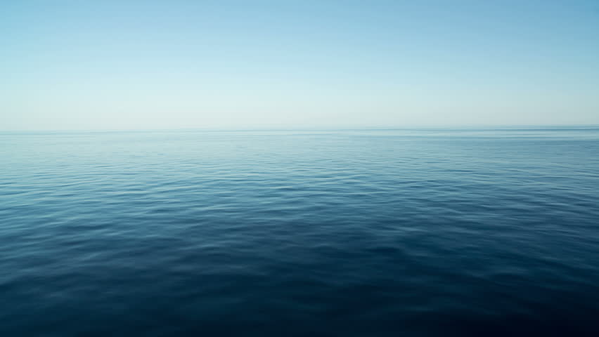 Peaceful And Calm Shot Of A Gently Lapping Sea And Nice Sky Stock ...