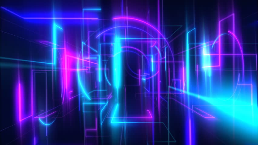 Dazzling Nightclub Glass Mirror Screen,waveform Light,concert Neon ...