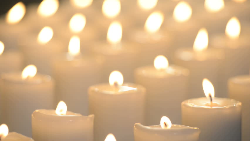 Candle Light White Background Stock Footage Video | Shutterstock