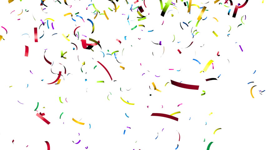 Confetti Falling With Matte Loop Stock Footage Video 2590826 Animation Of Colorful Confetti Falling Hd Stock Video Clip