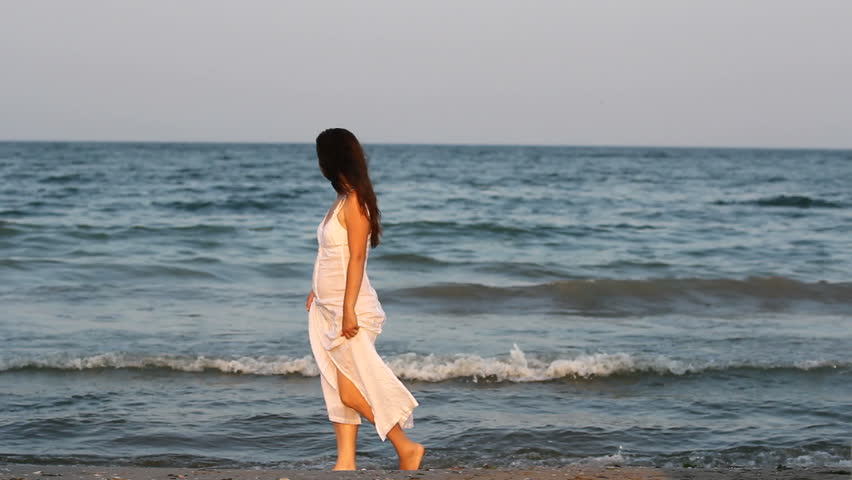 Single Lady With Long Hair Stock Footage Video 100 Royalty Free