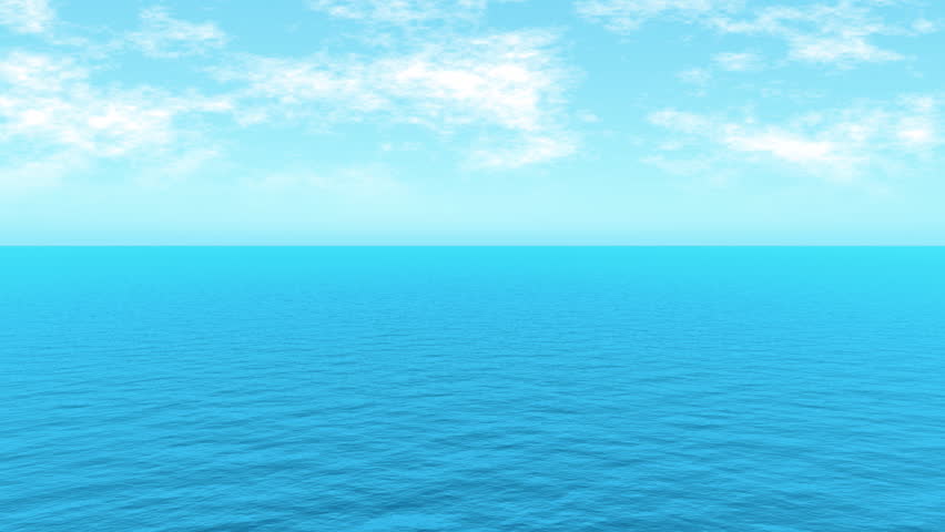 3d sea without any sunlight perfectly looping - Royalty Free Video