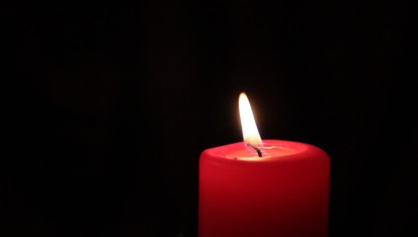 Single Red Candle In The Dark. Stock Footage Video 2770511 | Shutterstock