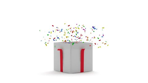 Animation Opened Gift Box Confetti Inside Stock Footage Video (100%  Royalty-free) 5231696 | Shutterstock