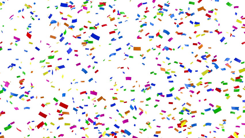 Animation Of Colorful Confetti Falling Stock Footage Video 6633782 ...