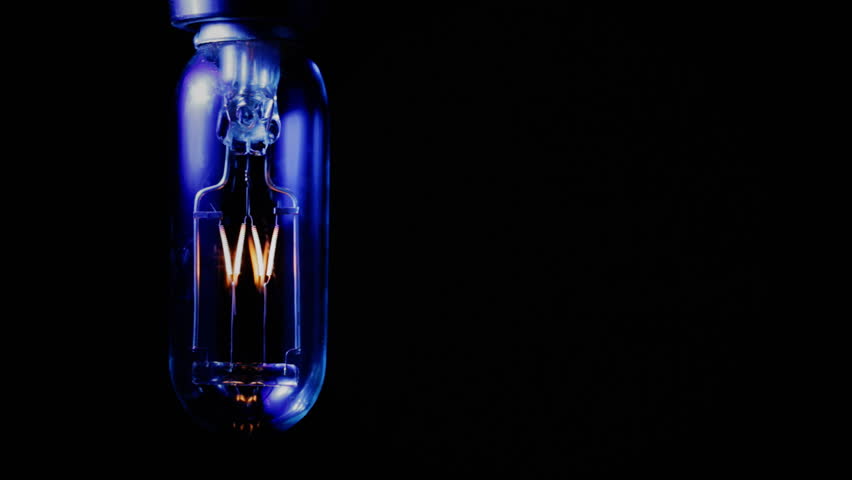 Real Light Bulb Turning On Flickering And Off Real Light Bulb Turning On Flickering And Off
