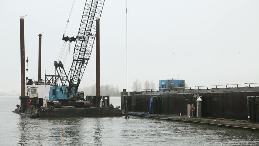 Harbor Dredging Steveston Dredging Silt Stock Footage Video 100 Royalty Free 5535176 Shutterstock - 