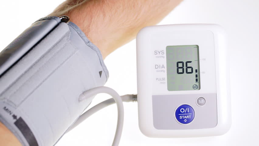 Blood Pressure Measurement Procedure. Low Blood Pressure Stock Footage
