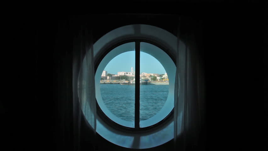 Cruise Ship Port Hole Window Stock Footage Video (100% Royalty-free ...