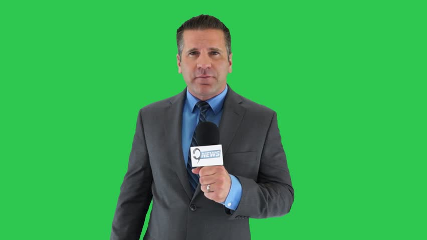 Stock Video Of A News Reporter Gives The Scoop Stock Video Of A News Reporter Gives The Scoop