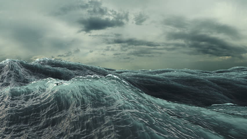 rough ocean waves