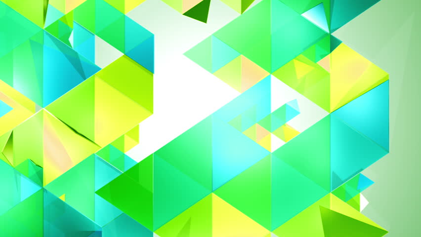 Stock Video Clip of Blue Triangles Background Loop | Shutterstock