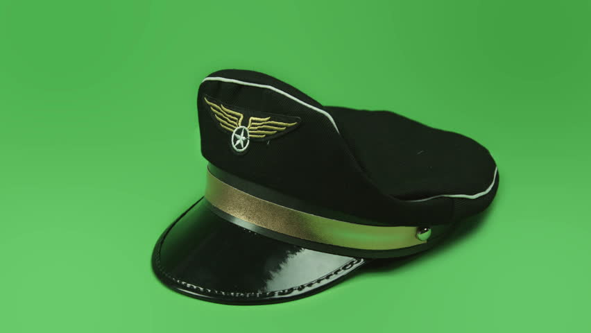 green pilot hat