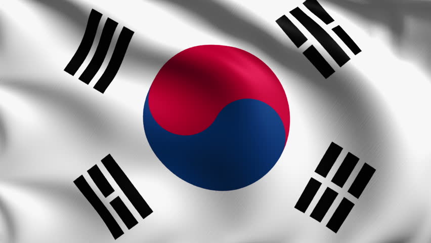 South  Korean  Flag  Stock Footage Video Shutterstock