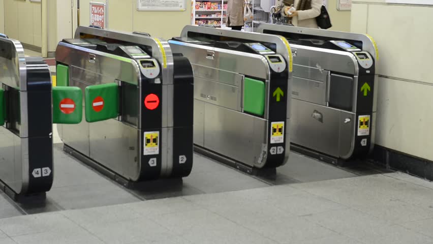 Jr Yurakucho Station Ticket Barrier, Stock Footage Video (100% Royalty ...