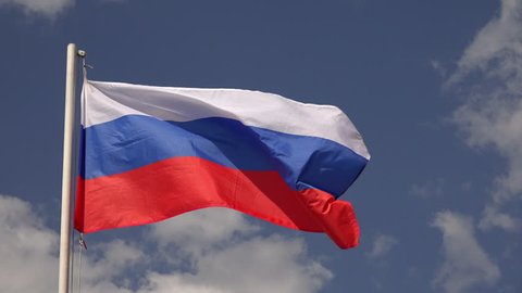 Flag Of Russia On The Stock Footage Video 100 Royalty Free