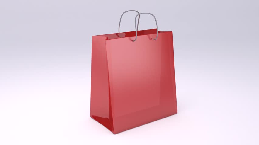 shopping bag red