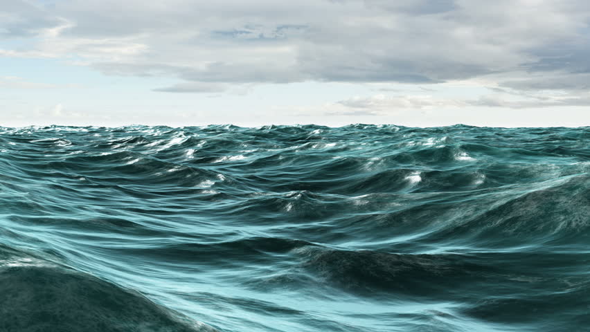 High Quality Looping Animation Of Ocean Waves From Underwater With ...