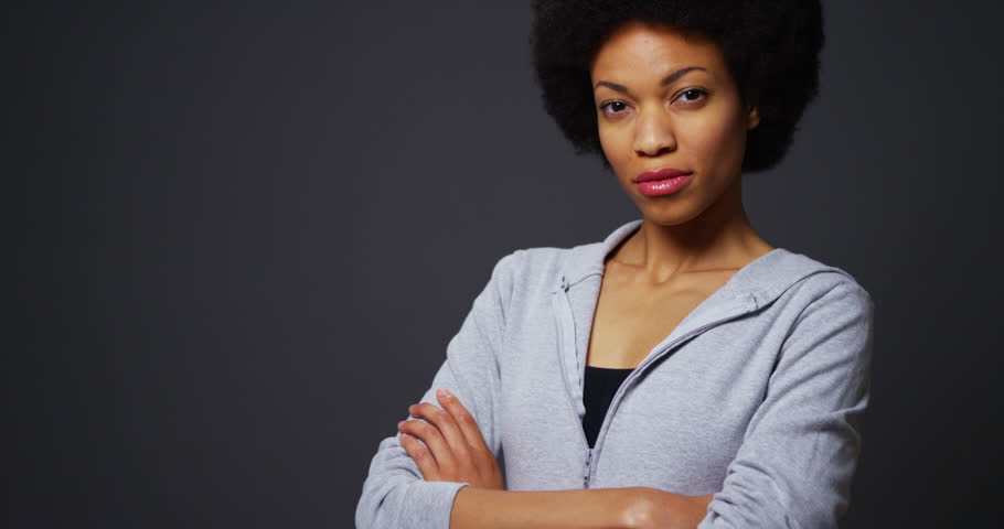 African American Business Woman  Standing  In Doorway With 