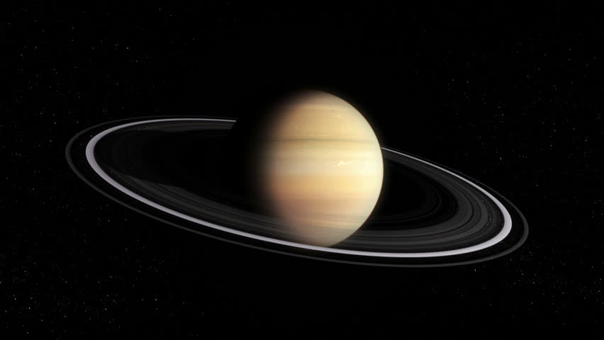 Rotation Of The Planet Saturn HD.Realistic Imaging Of Saturn Planet ...