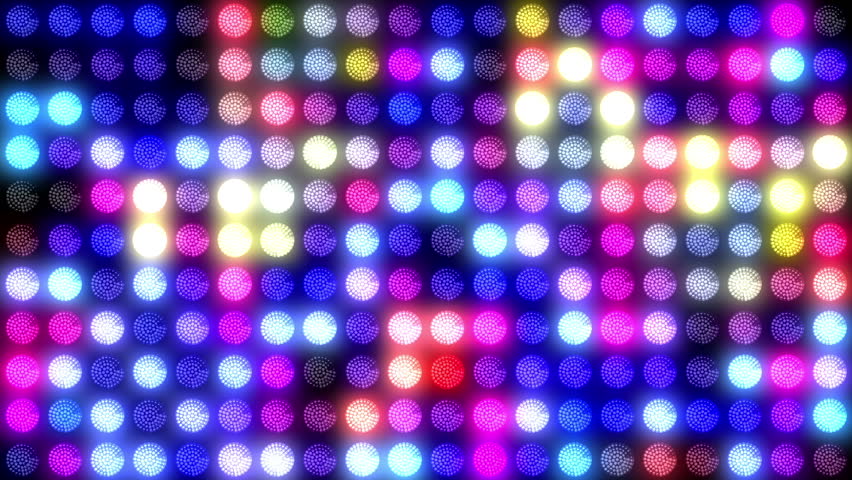 Disco Party Light Flashes And Bokeh Computer Generated Abstract Disco Leds Wall Lights Seamless Motion Graphics Footage For S Backstages Screens