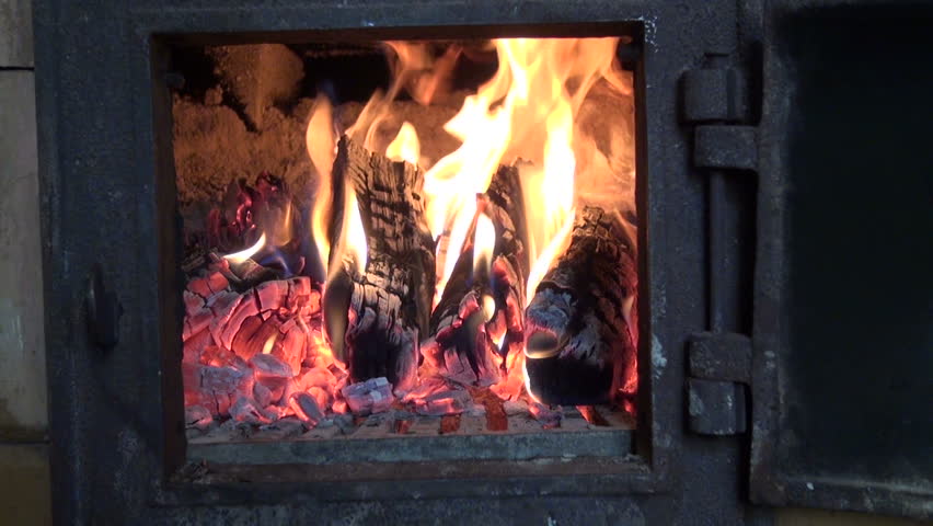 Winter Fire In Old Used Stock Footage Video 100 Royalty Free