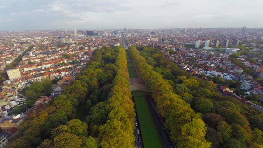 Brussels Beautiful City Landscape from Stock Footage Video ...